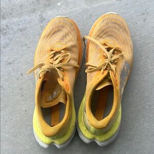 Hoka Vibrant Yellow Athletic Shoes